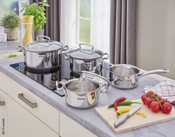 Tefal Topfset silber Edelstahl 7 tlg. – Bild 4