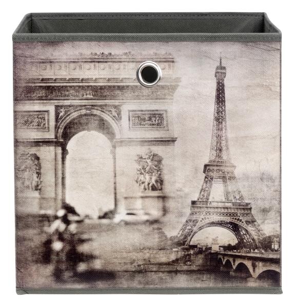 Motivbox Paris dunkelbeige B/H/T: ca. 32x32x32 cm – Bild 2
