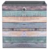 Motivbox Wood bunt anthrazit B/H/T: ca. 32x32x32 cm – Bild 2