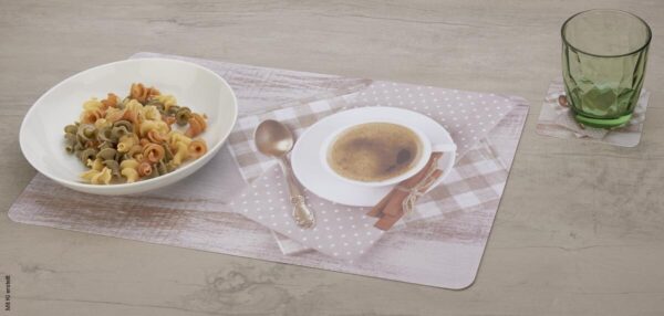 Platzmattenset braun Kunststoff B/L: ca. 28x44 cm – Bild 2