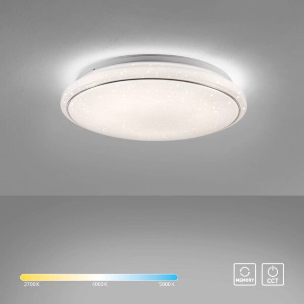 Just Light Deckenleuchte 14364-16 weiß Metall Kunststoff H/D: ca. 10x44 cm – Bild 5