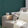 Vliestapete Textiloptik grün B/L: ca. 53x1005 cm glitzernd – Bild 3
