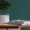 Vliestapete Textiloptik grün B/L: ca. 53x1005 cm glitzernd – Bild 5