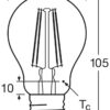 OSRAM LED-Leuchtmittel Filamentlampe BASE Classic A AC32394 3er Pack E27 – Bild 2