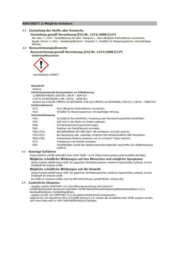 Baufan Anti-Schimmelfarbe weiß ca. 2,5 l – Bild 2