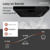 Respekta Dunstabzugshaube DH630SL schwarz Edelstahl B/H/T: ca. 60x7,8x47 cm – Bild 2