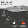 Respekta Dunstabzugshaube CH1259IXCN Edelstahl Edelstahl B/H/T: ca. 59,8x14x50 cm – Bild 5