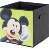 Stoffbox Mickey/Minnie schwarz B/H/T: ca. 32x32x32 cm – Bild 3