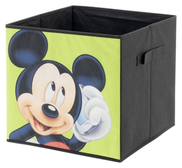 Stoffbox Mickey/Minnie schwarz B/H/T: ca. 32x32x32 cm – Bild 3