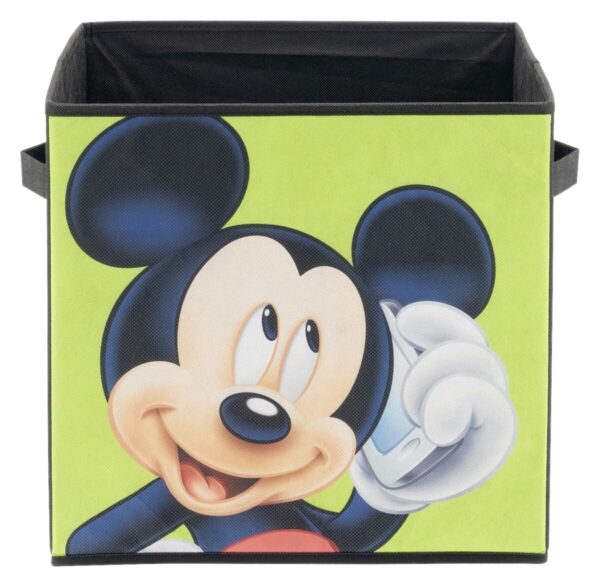 Stoffbox Mickey/Minnie schwarz B/H/T: ca. 32x32x32 cm – Bild 4