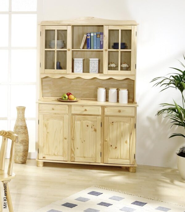 Buffet Toscana natur lackiert Kiefer B/H/T: ca. 130x198x43 cm – Bild 4