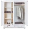 Kleiderschrank Kappl weiß B/H/T: ca. 150x198x56 cm – Bild 2