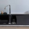 Respekta Einbauspüle Boston 100 x 50 S schwarz Mineralite B/H/T: ca. 100x20x50 cm Respekta Einbauspüle Boston 100 x 50 S schwarz Mineralite B/H/T: ca. 100x20x50 cm – Bild 3