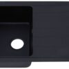 Respekta Einbauspüle Columbia 78 x 50 S schwarz Granitverbundmaterial B/H/T: ca. 100x18,5x50 cm – Bild 2