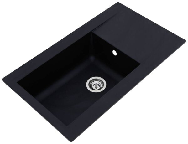 Respekta Einbauspüle Denver 86 x 50 S schwarz Mineralite B/H/T: ca. 86x20x50 cm Respekta Einbauspüle Denver 86 x 50 S schwarz Mineralite B/H/T: ca. 86x20x50 cm – Bild 5