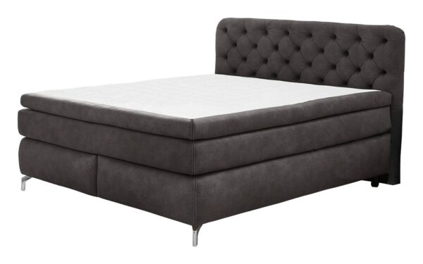 Boxspringbett anthrazit Liegefläche B/L: ca. 180x200 cm – Bild 4