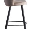 Barhocker beige Stoff B/H/T: ca. 56x102,5x52,5 cm – Bild 3