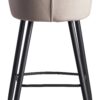 Barhocker beige Stoff B/H/T: ca. 56x102,5x52,5 cm – Bild 4