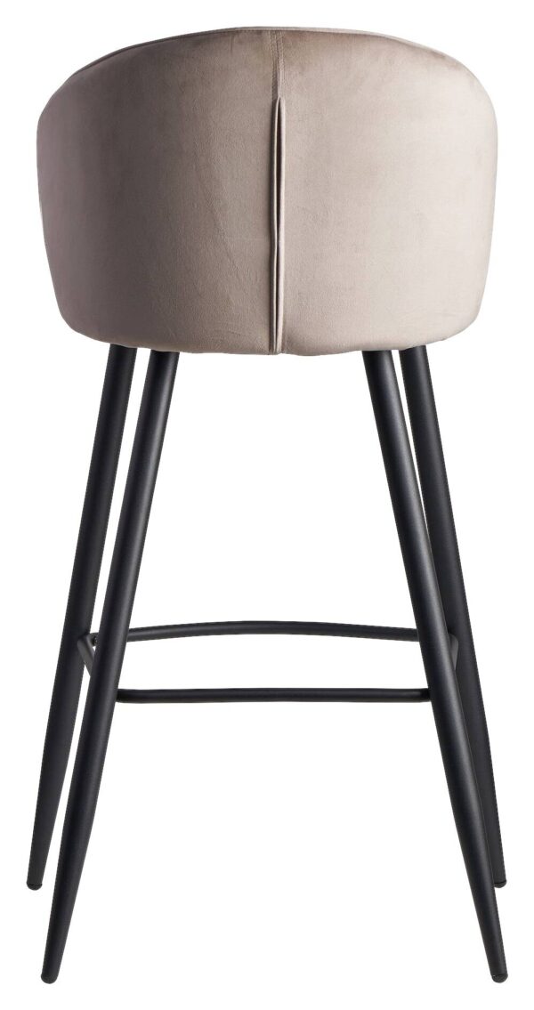 Barhocker beige Stoff B/H/T: ca. 56x102,5x52,5 cm – Bild 4