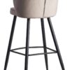 Barhocker beige Stoff B/H/T: ca. 56x102,5x52,5 cm – Bild 5