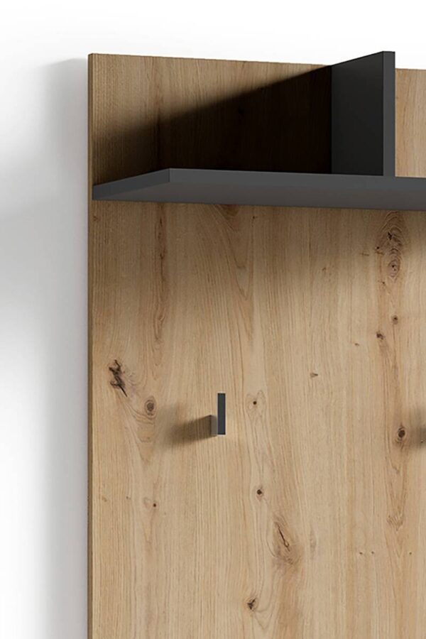 Wandpaneel BEN Eiche Nachbildung anthrazit B/H/T: ca. 60x136x27 cm – Bild 3