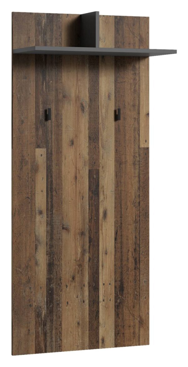 Wandpaneel BEN Eiche Old Wood Nachbildung anthrazit B/H/T: ca. 60x136x27 cm – Bild 2