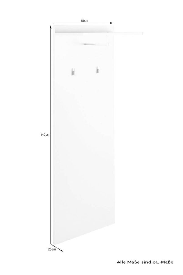 Wandpaneel JAKOB Eiche Nachbildung Holzwerkstoff B/H/T: ca. 48x140x28 cm – Bild 2