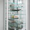 Vitrine Vitrosa weiß Holzwerkstoff Glas B/H/T: ca. 59x91x18 cm – Bild 2