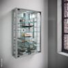 Vitrine Vitrosa silber Holzwerkstoff Glas B/H/T: ca. 59x91x18 cm – Bild 3