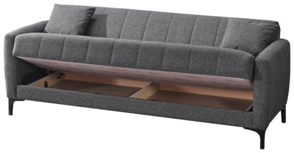 Schlafsofa Rovigo anthrazit Microfaser B/H/T: ca. 214x84x83 cm – Bild 2