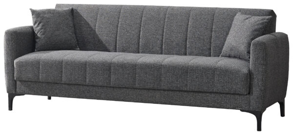 Schlafsofa Rovigo anthrazit Microfaser B/H/T: ca. 214x84x83 cm – Bild 3