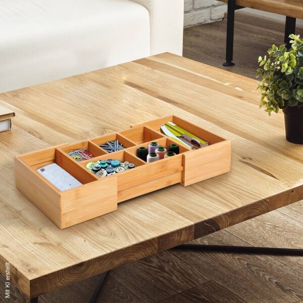 Aufbewahrungsbox 833-470 natur Bambus B/H/T: ca. 24,6x17,6x7 cm Aufbewahrungsbox 833-470 natur Bambus B/H/T: ca. 24,6x17,6x7 cm – Bild 2
