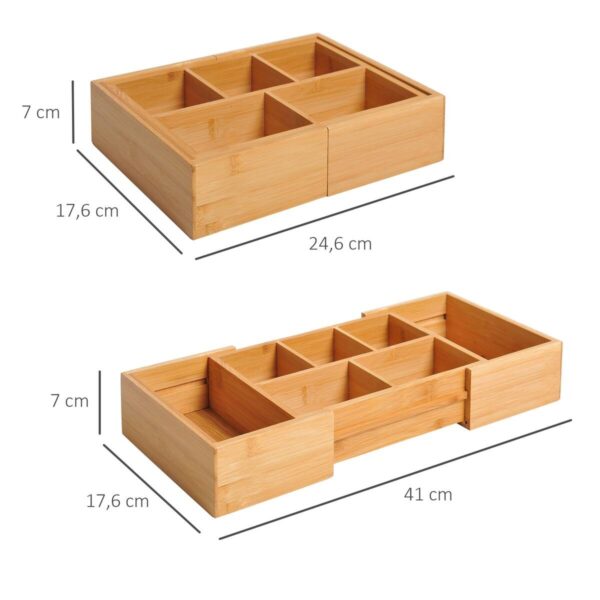 Aufbewahrungsbox 833-470 natur Bambus B/H/T: ca. 24,6x17,6x7 cm Aufbewahrungsbox 833-470 natur Bambus B/H/T: ca. 24,6x17,6x7 cm – Bild 5