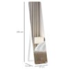 HOMCOM Standspiegel 831-390WT weiß Kiefer B/H/T: ca. 37x156x43 cm – Bild 2