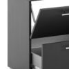 Waschbeckenunterschrank Carlos anthrazit B/H/T: ca. 80,2x59,1x35 cm – Bild 3