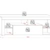 TV-Lowboard TV LOWBOARD Everest 140 Eiche Wotan Nachbildung schwarz glänzend B/H/T: ca. 140x50x35 cm – Bild 2