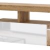 TV-Lowboard TV LOWBOARD Everest 140 LED Eiche Wotan Nachbildung weiß glänzend B/H/T: ca. 140x50x35 cm – Bild 5