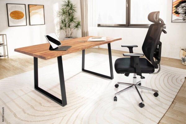 Schreibtisch B/H/T: ca. 140x76x80 cm – Bild 2