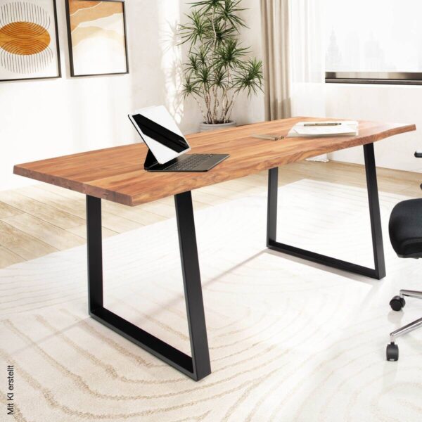 Schreibtisch B/H/T: ca. 140x76x80 cm – Bild 4
