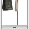 Garderobe Jody weiß matt schwarz B/H/T: ca. 85x190x47 cm – Bild 3