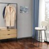 Garderobe Jody Eiche Artisan Nachbildung schwarz B/H/T: ca. 85x190x47 cm – Bild 4