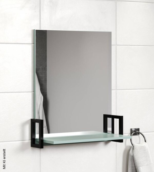 Wandspiegel Matix blau matt B/H/T: ca. 64x74x24 cm – Bild 3