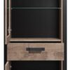 Standvitrine Emile Eiche Tabak Nachbildung B/H/T: ca. 70x195x45 cm – Bild 2