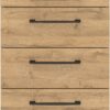 Rollcontainer 4251-559 Eiche Grand-Son Nachbildung weiß B/H/T: ca. 42x61x49 cm Rollcontainer 4251-559 Eiche Grand-Son Nachbildung weiß B/H/T: ca. 42x61x49 cm – Bild 4