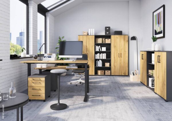 Rollcontainer 4251-564 Eiche Grand-Son Nachbildung Graphit B/H/T: ca. 42x61x49 cm Rollcontainer 4251-564 Eiche Grand-Son Nachbildung Graphit B/H/T: ca. 42x61x49 cm – Bild 5
