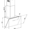 Mican Dunstabzugshaube KHA530TMFSA+ schwarz Metall B/H/T: ca. 60x53,6x29,6 cm – Bild 4