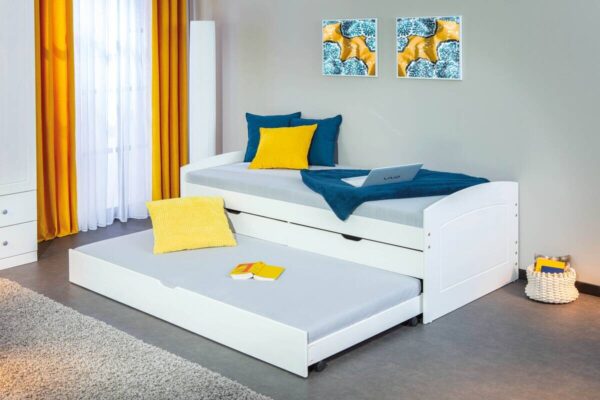 Funktionsbett RIED 90x200 weiß Funktionsbett RIED 90x200 weiß – Bild 5
