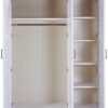 Kleiderschrank Maluno weiß B/H/L: ca. 64x208x166,4 cm Kleiderschrank Maluno weiß B/H/L: ca. 64x208x166,4 cm – Bild 2