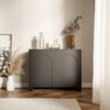 Kommode ARCO schwarz B/H/T: ca. 100x81x35 cm – Bild 4