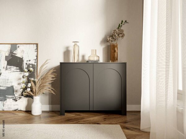 Kommode ARCO schwarz B/H/T: ca. 100x81x35 cm – Bild 4